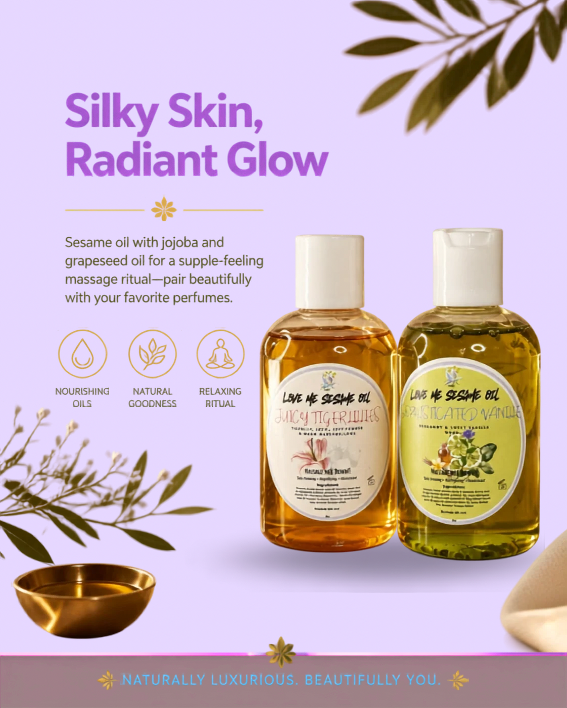 Juicy Tiger Lillies Sesame Oil